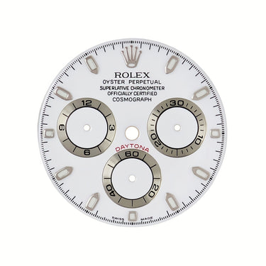 ロレックス ROLEX 純正 デイトナ 534091 116520用 ダイアル ホワイト ステンレススチール 腕時計パーツ 替え 文字盤 ホワイト 三針 クロノグラフ針 セット 交換 トリチウム
