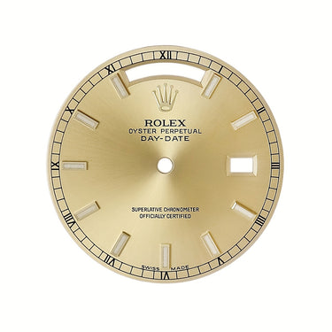 ロレックス ROLEX 純正 デイデイト 18238 18038用 ダイアル シャンパンゴールド ステンレススチール 腕時計パーツ 替え 文字盤 シャンパンゴールド カレンダー 交換 予備 トリチウム