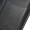 ベルルッティ BERLUTI サンタル ダークブラウン ヴェネチアンスクリットレザー 長財布 シルバー金具 黒 カリグラフィ 二つ折り