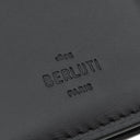 ベルルッティ BERLUTI サンタル ダークブラウン ヴェネチアンスクリットレザー 長財布 シルバー金具 黒 カリグラフィ 二つ折り