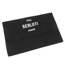 ベルルッティ BERLUTI サンタル ダークブラウン ヴェネチアンスクリットレザー 長財布 シルバー金具 黒 カリグラフィ 二つ折り