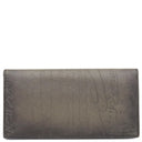 ベルルッティ BERLUTI サンタル ダークブラウン ヴェネチアンスクリットレザー 長財布 シルバー金具 黒 カリグラフィ 二つ折り