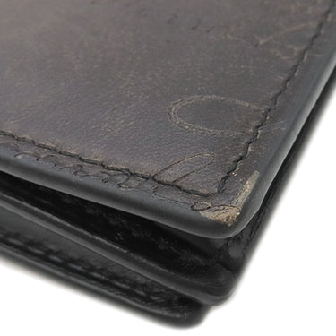 ベルルッティ BERLUTI サンタル ダークブラウン ヴェネチアンスクリットレザー 長財布 シルバー金具 黒 カリグラフィ 二つ折り