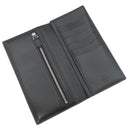 ベルルッティ BERLUTI サンタル ダークブラウン ヴェネチアンスクリットレザー 長財布 シルバー金具 黒 カリグラフィ 二つ折り