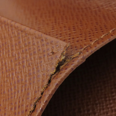 ルイヴィトン LOUIS VUITTON コンパクトジップ M61667 モノグラム モノグラムキャンバス 二つ折り財布 ゴールド金具 茶