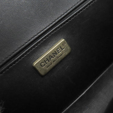 シャネル CHANEL モザイク ボーイシャネル A67085 ボルドー レザー ショルダーバッグ ヴィンテージ金具 タイルデザイン