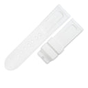 パネライ PANERAI 純正 ルミノール用 ラバーバンド ホワイト ラバー 腕時計パーツ 未使用 替え ストラップ ベルト 尾錠用 交換 予備 スペア 24ｍｍ ホワイト 白