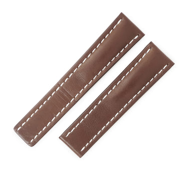 ブライトリング BREITLING 純正 レザーバンド ブラウン レザー 腕時計パーツ 替え ベルト ストラップ 本革 牛革 予備 スペア 交換 部品 パーツ 22mm ブラウン 茶
