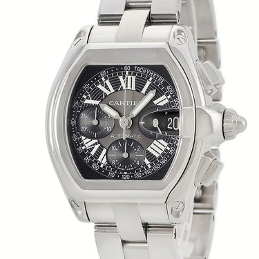 腕時計 カルティエ Cartier ロードスター クロノグラフ XL W62007X6 自動巻き メンズ ブラック アラビア