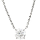 ハリーウィンストン Harry Winston ラウンドカット ソリティア プラチナシルバー Pt950 ダイヤモンド ネックレス