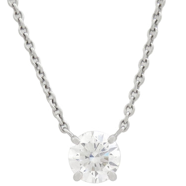 ハリーウィンストン Harry Winston ラウンドカット ソリティア プラチナシルバー Pt950 ダイヤモンド ネックレス