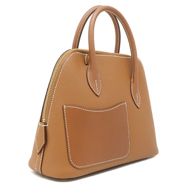 エルメス HERMES ボリード1923 25 無秩序 ゴールド ヴォーエプソン スイフト ヴァッシュハンター 2WAYバッグ ゴールド金具 茶 ショルダー