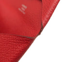 エルメス HERMES バスティア ルージュカザック ヴォーエプソン コインケース シルバー金具 赤