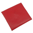 エルメス HERMES バスティア ルージュカザック ヴォーエプソン コインケース シルバー金具 赤