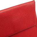 エルメス HERMES バスティア ルージュカザック ヴォーエプソン コインケース シルバー金具 赤