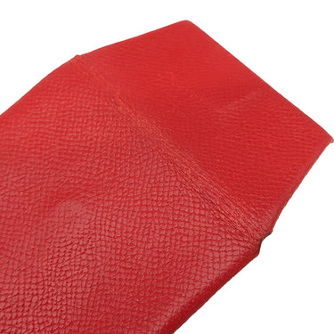 エルメス HERMES バスティア ルージュカザック ヴォーエプソン コインケース シルバー金具 赤