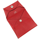 エルメス HERMES バスティア ルージュカザック ヴォーエプソン コインケース シルバー金具 赤