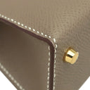 エルメス HERMES ミニケリードゥ 外縫い エトゥープ ヴォーエプソン 2WAYバッグ ゴールド金具 新品 未使用 グレージュ ショルダー