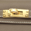 エルメス HERMES ミニケリードゥ 外縫い エトゥープ ヴォーエプソン 2WAYバッグ ゴールド金具 新品 未使用 グレージュ ショルダー