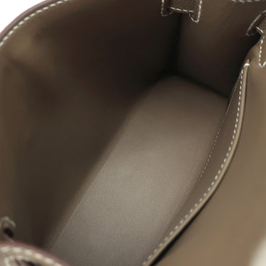 エルメス HERMES ミニケリードゥ 外縫い エトゥープ ヴォーエプソン 2WAYバッグ ゴールド金具 新品 未使用 グレージュ ショルダー