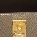 エルメス HERMES ミニケリードゥ 外縫い エトゥープ ヴォーエプソン 2WAYバッグ ゴールド金具 新品 未使用 グレージュ ショルダー