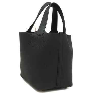 エルメス HERMES ピコタンロックPM ブラック トリヨンクレマンス ハンドバッグ ゴールド金具 新品 未使用 黒 新刻印