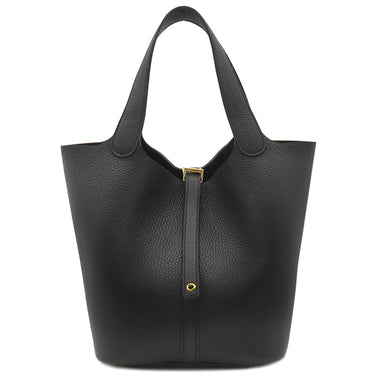 エルメス HERMES ピコタンロックMM ブラック トリヨンクレマンス ハンドバッグ ゴールド金具 新品 未使用 黒