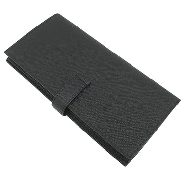 エルメス HERMES ベアンスフレ ブラック ヴォーエプソン 長財布 シルバー金具 新品 未使用 黒 二つ折財布 新刻印
