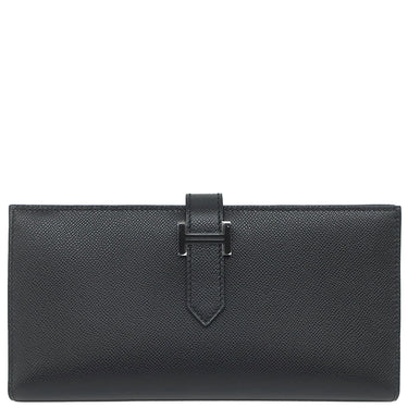 エルメス HERMES ベアンスフレ モノクローム ブラック ヴォーマダム 長財布 ブラック金具 新品 未使用 黒 二つ折財布 新刻印