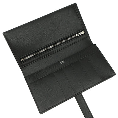 エルメス HERMES ベアンスフレ モノクローム ブラック ヴォーマダム 長財布 ブラック金具 新品 未使用 黒 二つ折財布 新刻印