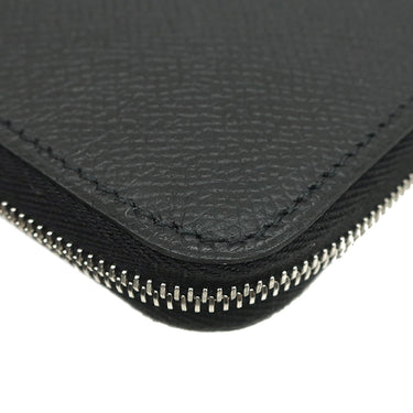 エルメス HERMES アザップロング シルクイン ブラック ヴォーエプソン 長財布 シルバー金具 新品 未使用 黒 ラウンドファスナー