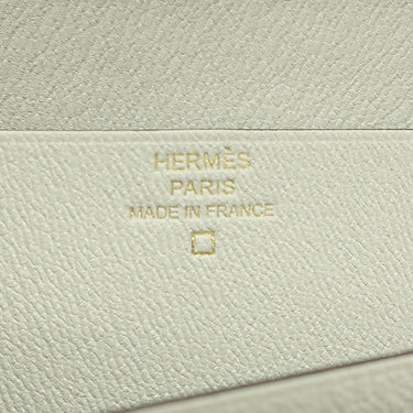 エルメス HERMES ベアンスフレ グリネヴェ アリゲーターマット 長財布 ゴールド金具 新品 未使用 二つ折財布 クロコ 新刻印
