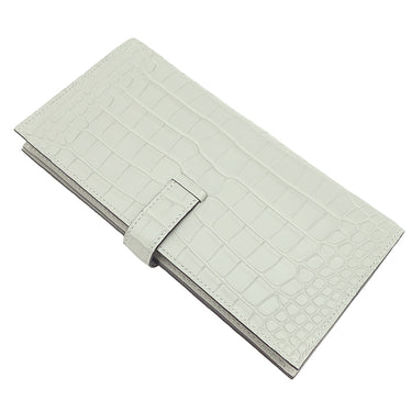 エルメス HERMES ベアンスフレ グリネヴェ アリゲーターマット 長財布 ゴールド金具 新品 未使用 二つ折財布 クロコ 新刻印