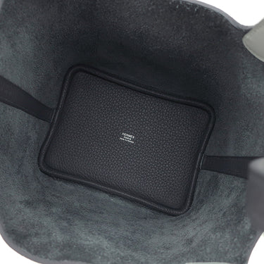 エルメス HERMES ピコタンロック PM エクラ アルドワーズ×グリプラチナ トリヨンクレマンス ヴォースイフト ハンドバッグ シルバー金具 新品 未使用 バイカラー