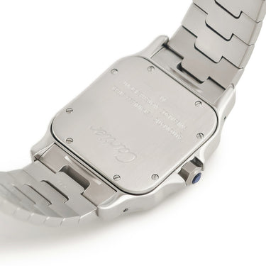 腕時計 カルティエ Cartier サントス ガルベ XL W20098D6 自動巻き メンズ メーカーOH済み シルバー スクエア ローマンインデックス