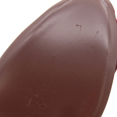 サルヴァトーレ・フェラガモ Salvatore Ferragamo ヴァラ リボン 732853 バーガンディー ファブリック #5 パンプス ボルドー 赤 チュール