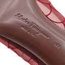 サルヴァトーレ・フェラガモ Salvatore Ferragamo ヴァラ リボン 732853 バーガンディー ファブリック #5 パンプス ボルドー 赤 チュール