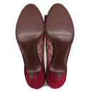 サルヴァトーレ・フェラガモ Salvatore Ferragamo ヴァラ リボン 732853 バーガンディー ファブリック #5 パンプス ボルドー 赤 チュール