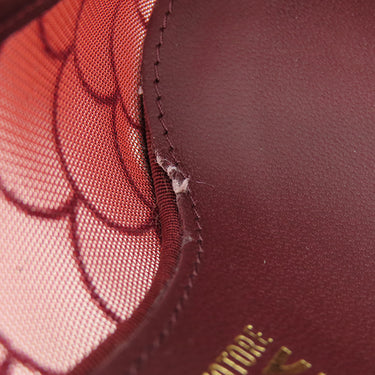 サルヴァトーレ・フェラガモ Salvatore Ferragamo ヴァラ リボン 732853 バーガンディー ファブリック #5 パンプス ボルドー 赤 チュール