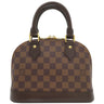 ルイヴィトン LOUIS VUITTON アルマBB N41221 ダミエエベヌ ダミエキャンバス 2WAYバッグ ゴールド金具 茶 ショルダーバッグ ハンドバッグ