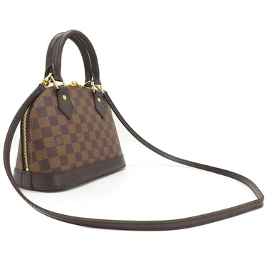 ルイヴィトン LOUIS VUITTON アルマBB N41221 ダミエエベヌ ダミエキャンバス 2WAYバッグ ゴールド金具 茶 ショルダーバッグ ハンドバッグ