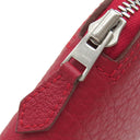 エルメス HERMES シルキーポップ レッド×ピンク×マルチカラー シルク レザー トートバッグ シルバー金具 【LA DANSE DU CHEVAL MARWARI/マールワーリ馬のダンス】 折りたたみ