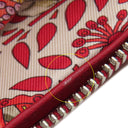 エルメス HERMES シルキーポップ レッド×ピンク×マルチカラー シルク レザー トートバッグ シルバー金具 【LA DANSE DU CHEVAL MARWARI/マールワーリ馬のダンス】 折りたたみ