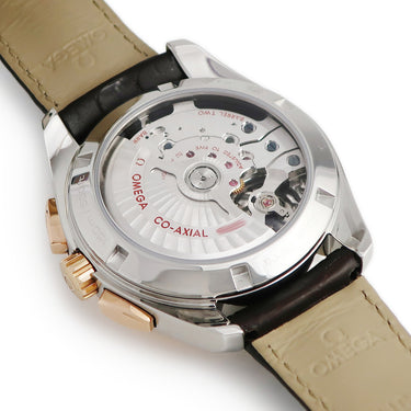 腕時計 オメガ OMEGA OH済 シーマスター アクアテラ 150M 231.23.43.52.06.001 自動巻き メンズ K18RG×SS コンビ クロノ