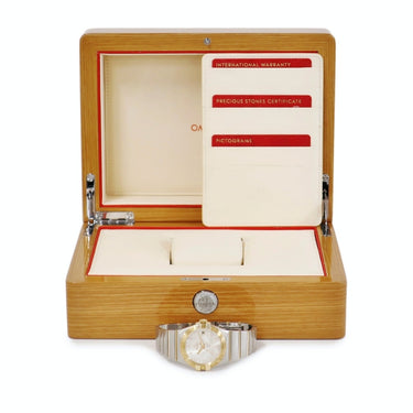 腕時計 オメガ OMEGA コンステレーション コーアクシャル クロノ 123.20.35.20.52.002 自動巻き メンズ K18YG×SS コンビ 純正ダイヤ