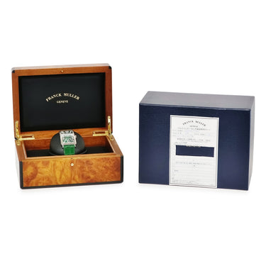 腕時計 フランクミュラー FRANCK MULLER ロングアイランド ジョーカー 1200SCMAGJ 自動巻き メンズ K18WG無垢 純正ダイヤ グリーン 限定