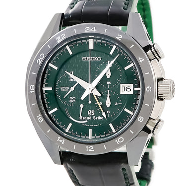 腕時計 グランドセイコー Grand Seiko スプリングドライブ クロノグラフ GMT SBGC017 9R96-0AC0 自動巻き メンズ 新品同様 深緑 限定