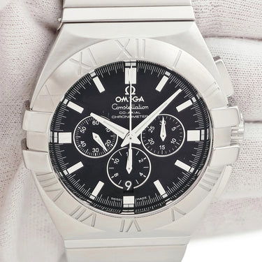 腕時計 オメガ OMEGA コンステレーション ダブルイーグル クロノグラフ 1514.51.00 自動巻き メンズ ダークグレー スモールセコンド