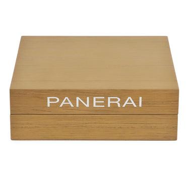 パネライ PANERAI 純正 ウォッチ ボックス 6本用 ブラウン ウッド 腕時計パーツ シルバー金具 BOX 保存箱 腕時計 ケース 収納 木製