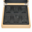 パネライ PANERAI 純正 ウォッチ ボックス 6本用 ブラウン ウッド 腕時計パーツ シルバー金具 BOX 保存箱 腕時計 ケース 収納 木製